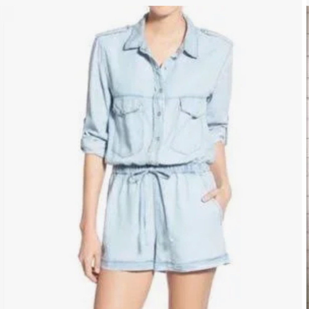 Sanctuary chambray denim romper
